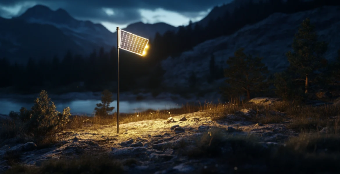 Deneve Solar Flag Light